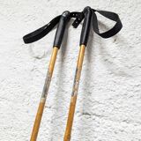 Bâtons de ski en bois