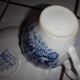 2 chocolate and English porcelain saucers