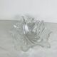 Vintage glass leaf salad bowl or fruit bowl