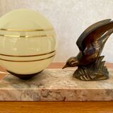 Vintage bird art deco lamp