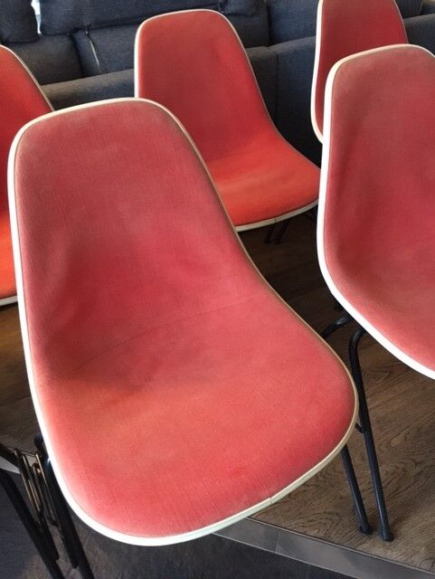 Series of 8 chairs DSS Charles Eames for Herman Miller, 1970