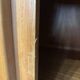 Brutalist wardrobe made of solid elm from Maison Regain, vintage 1970.