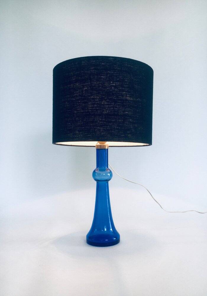 Mid-Century Blue Glass Table Lamp by Nanny Still for Raak, Netherlands, 1960s