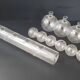 Set of 3 vintage hand-blown glass vases 1970