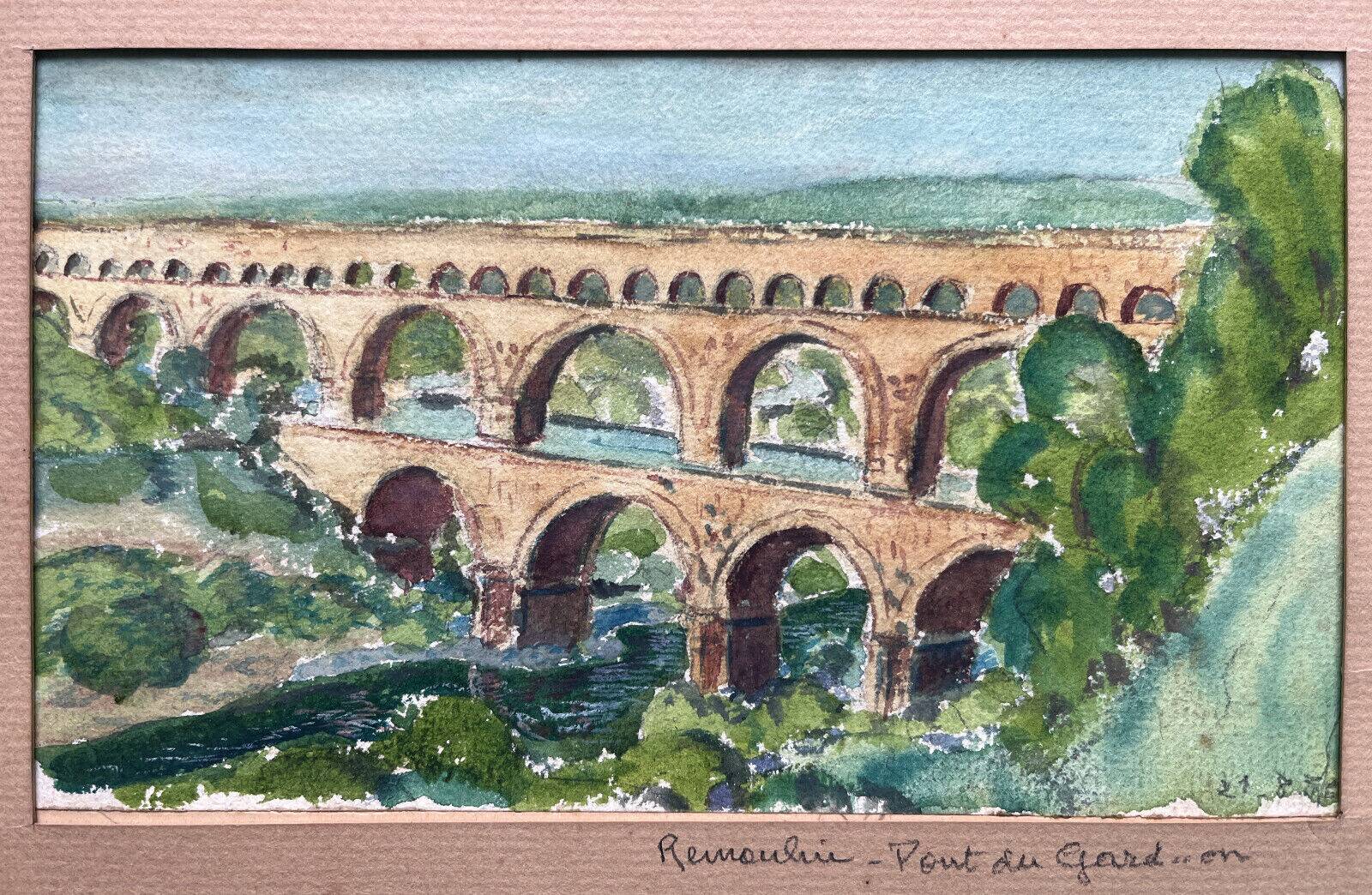 Paintings lot 4 Watercolors Travel diary Gar 1936