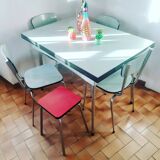 Tabouret en formica rose des années 50