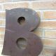 Sign Bar in vintage metallic letters 1960
