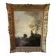 19th Century Italian School: oil on canvas painting "The Diligence"