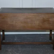 Vintage Military Campaign Desk with Leather Top from Harrods London