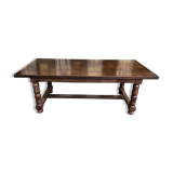 Louis XIII style farmhouse table solid oak + 2 extensions
