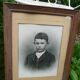 Pair of wooden frames with signed photos, 1923