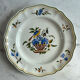 Longchamp hand-painted. Set of 2 flat plates.
