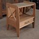 1950 vintage oak bedside table