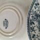 4 assiettes creuses Gien Bouquets de Roses terre de fer bleu de prusse