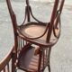 Series of 6 curved beech bistro chairs from Thonet around 1920/30