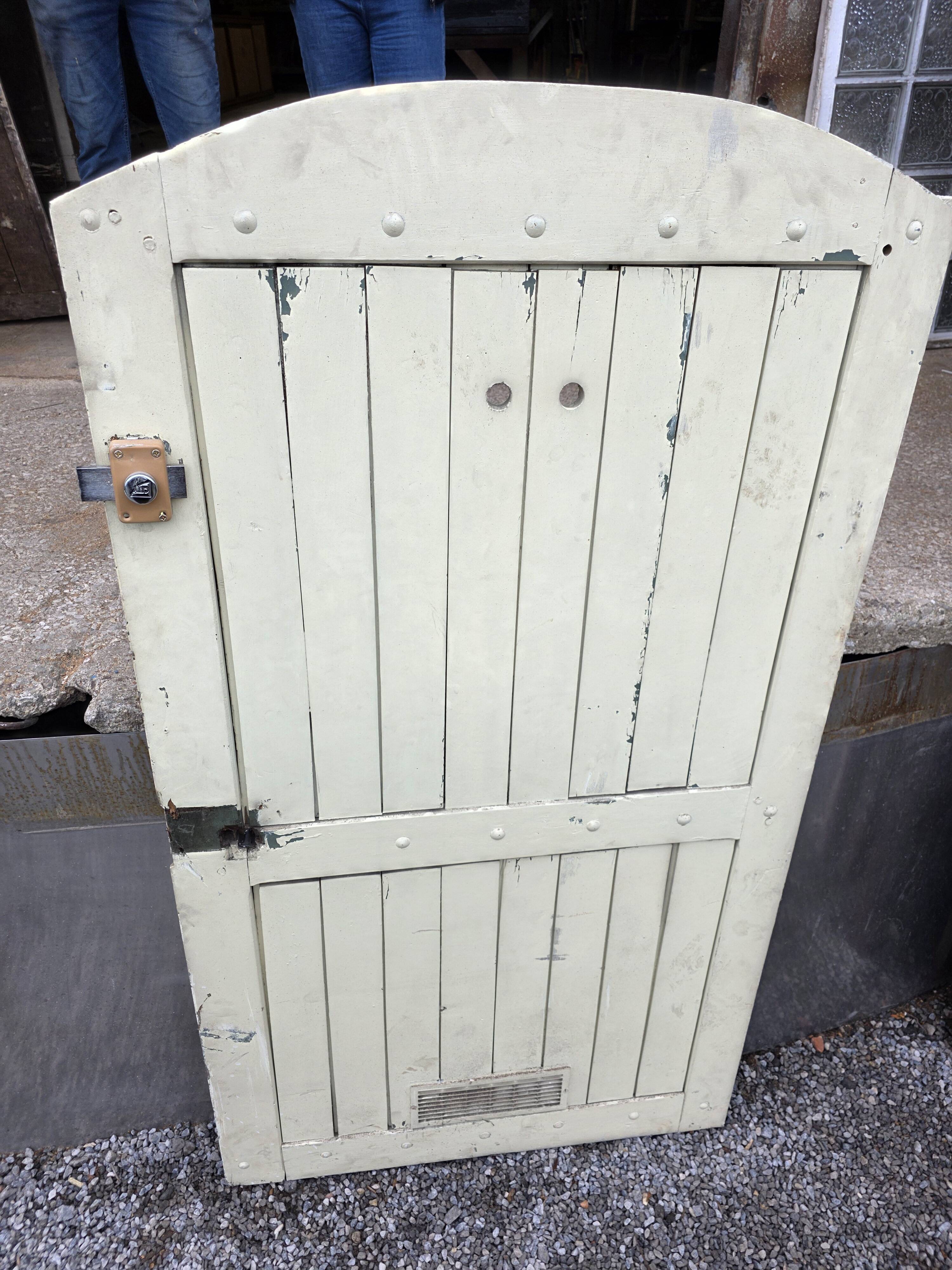 Solid oak door from the 19th century.