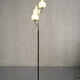 Stilnovo, floor lamp with three opalines, Italy 1950