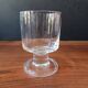 6 vintage thick base transparent goblets