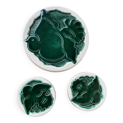 3 dessous plat et sous-verres Vallauris