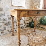 Table, desk with turned feet