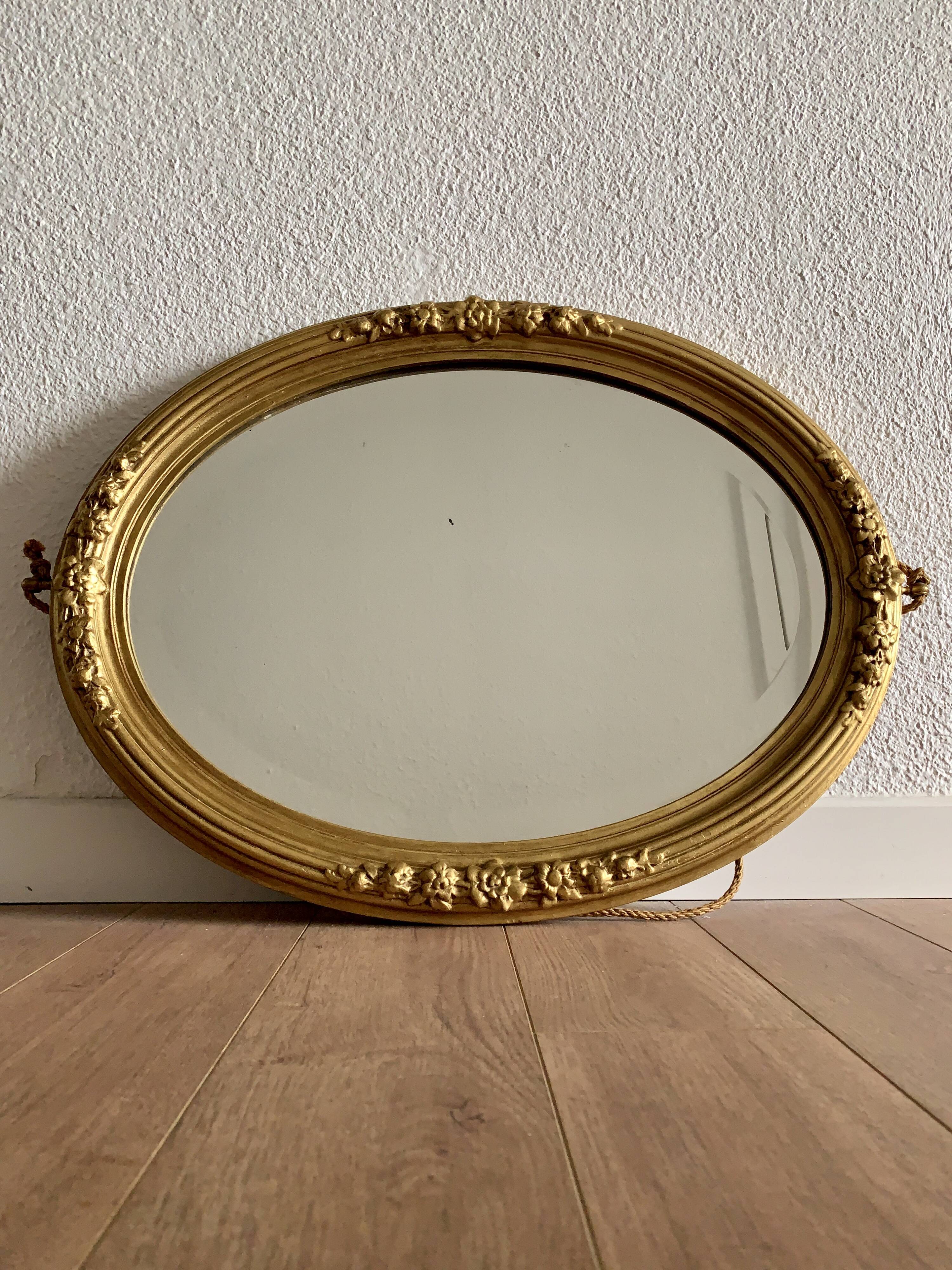 Ancient mirror at the beginning of the 20th century - 49x64cm