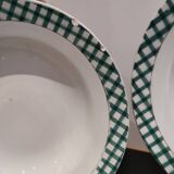 4 Sarreguemines and Digoin Scossais soup plates