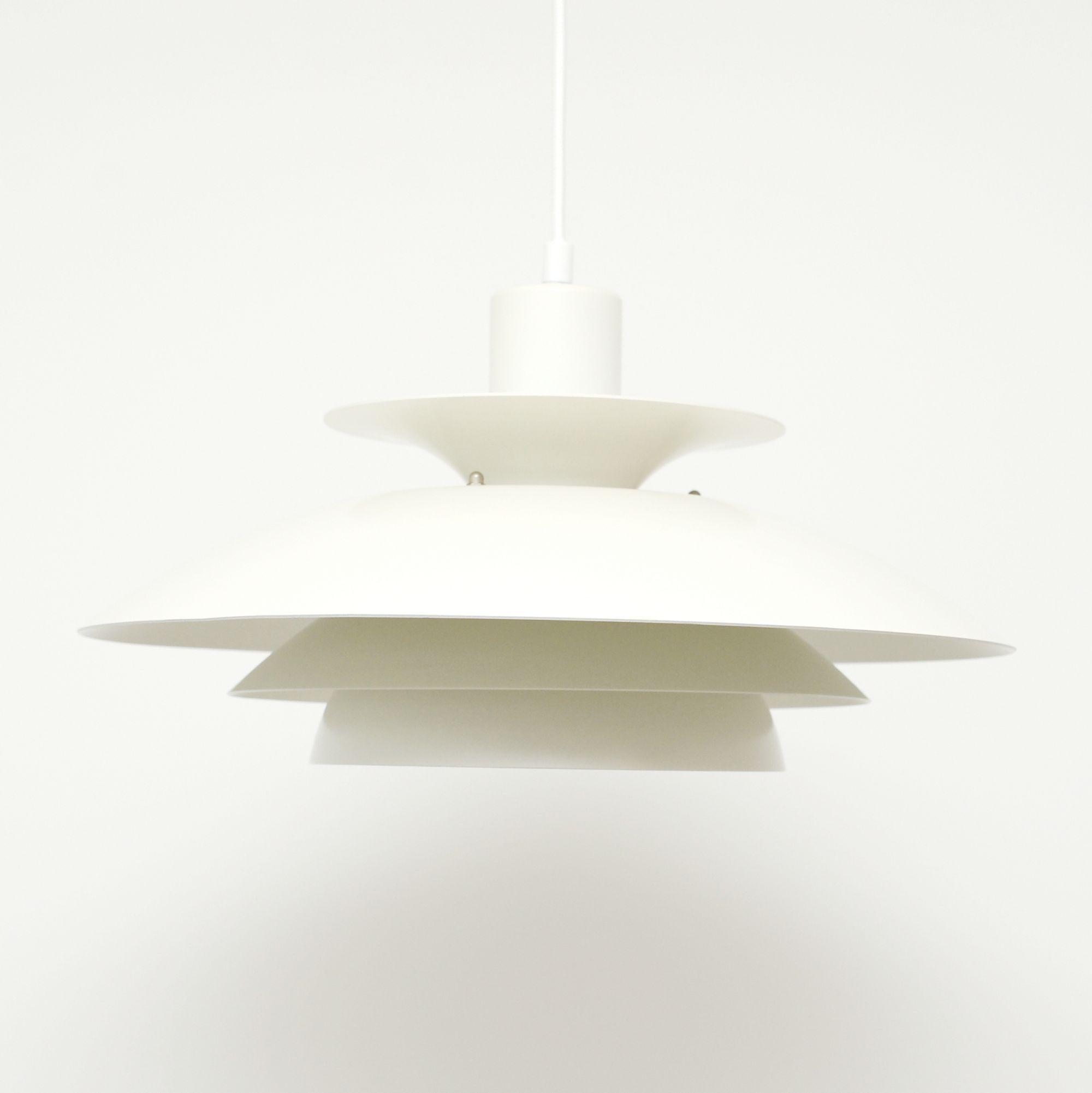 White Scandinavian lamp, 1970s