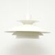 White Scandinavian lamp, 1970s
