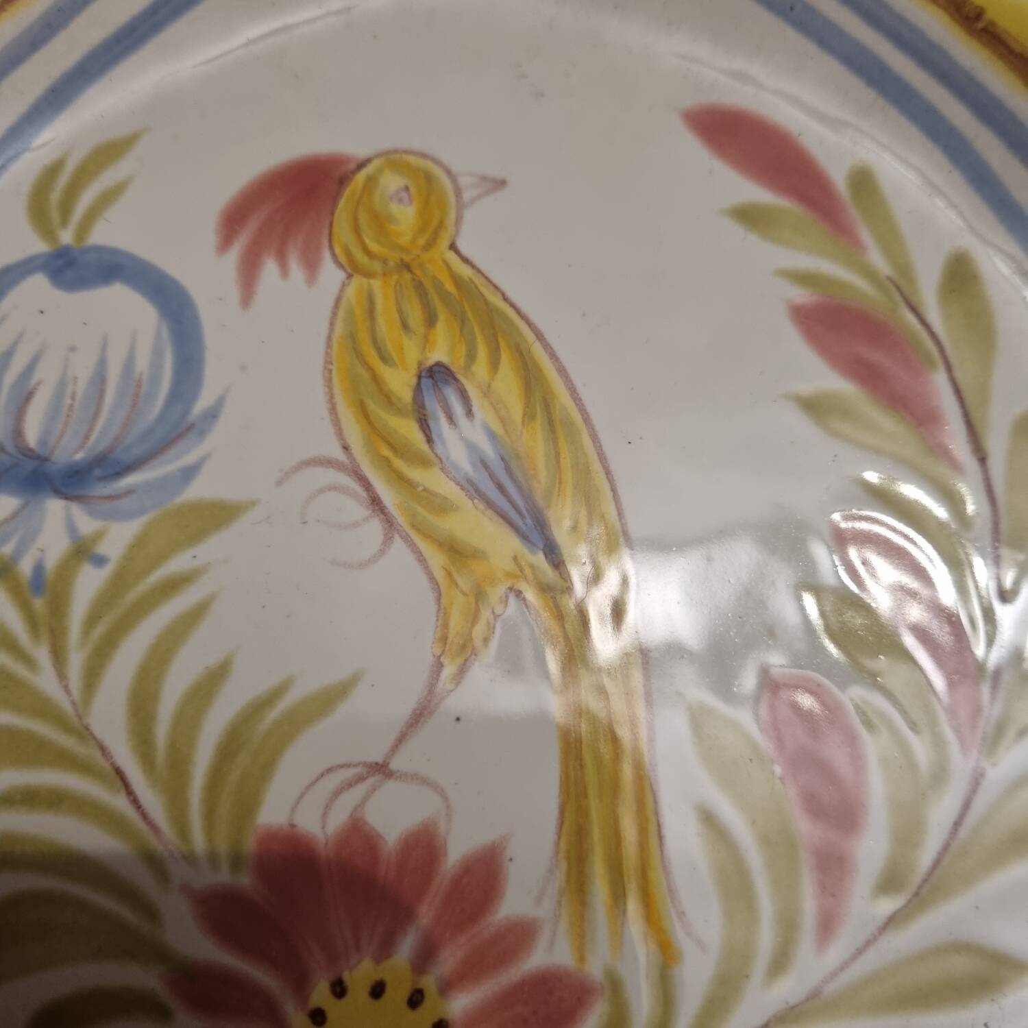 Plate scallop shell Hb Henriot Quimper