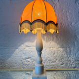 1970s alabaster column lamp