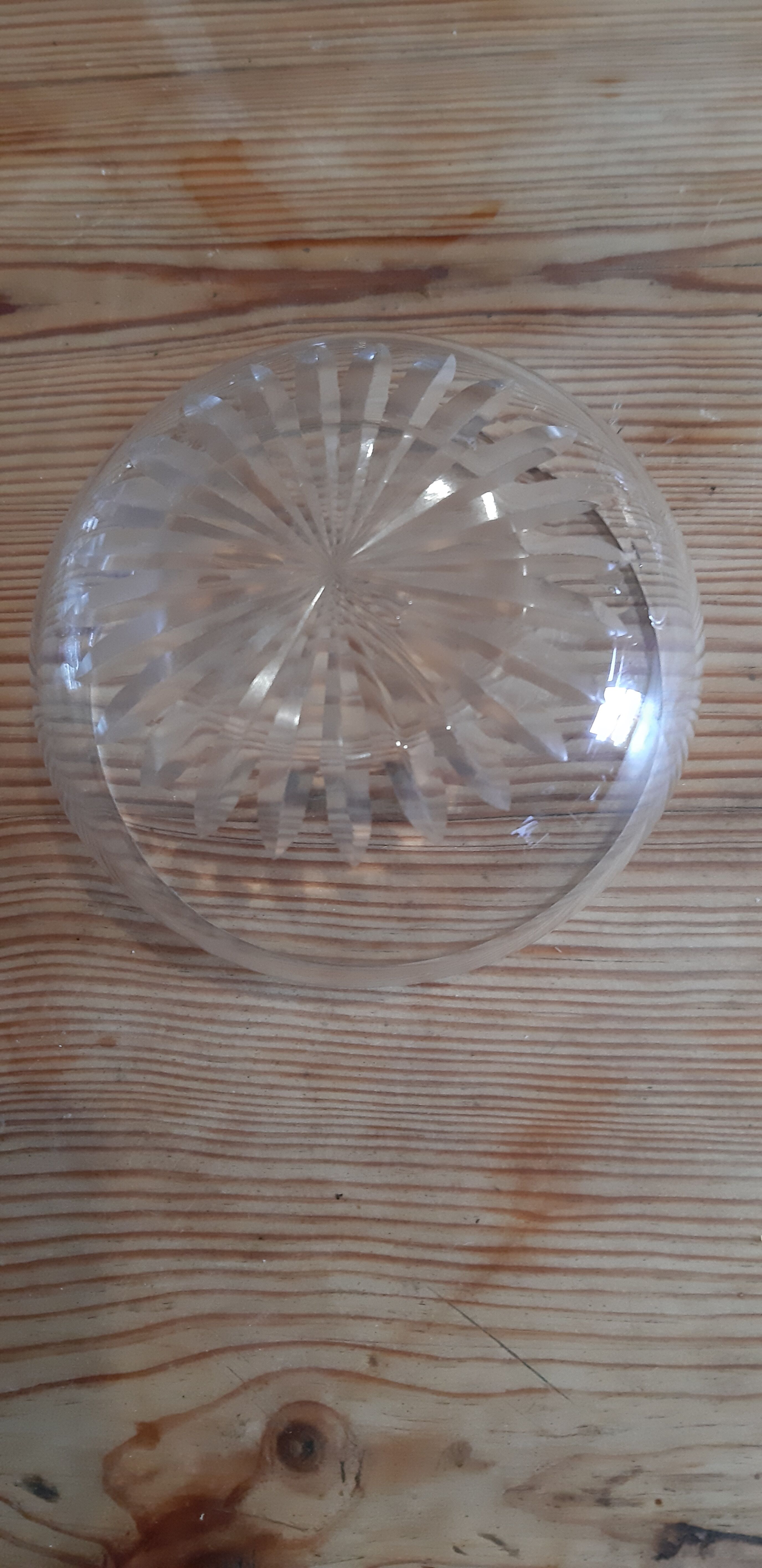 Salad bowl + 8 crystal cups