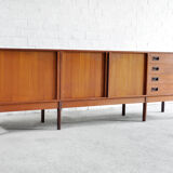 Enfilade en teck, Italie, années 1960