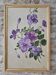 Oil painting on panel - purple clematis flowers signed colson lydie