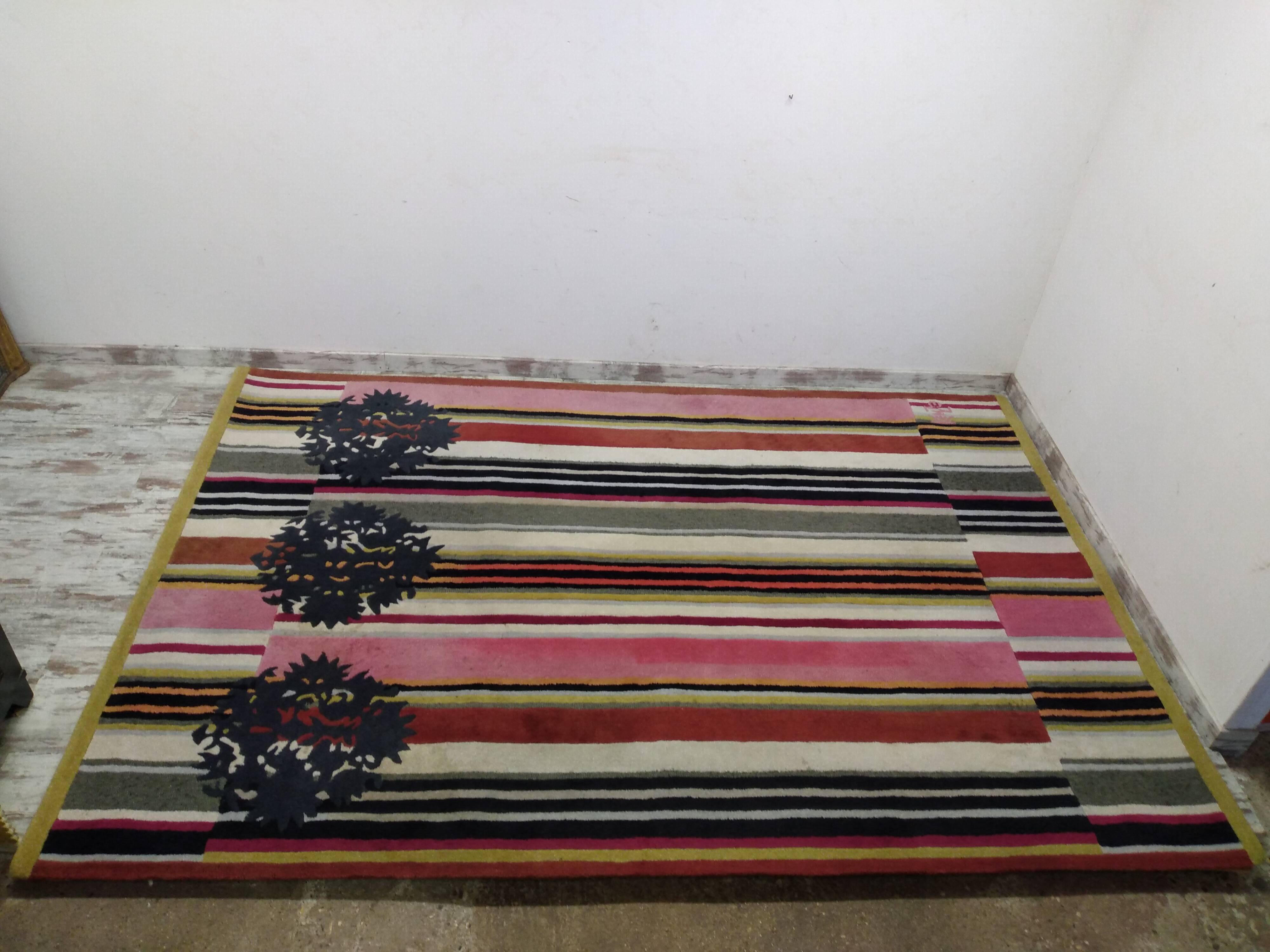 Kenzo rug "red pigalle" vintage