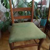 Paire de chaises en bois