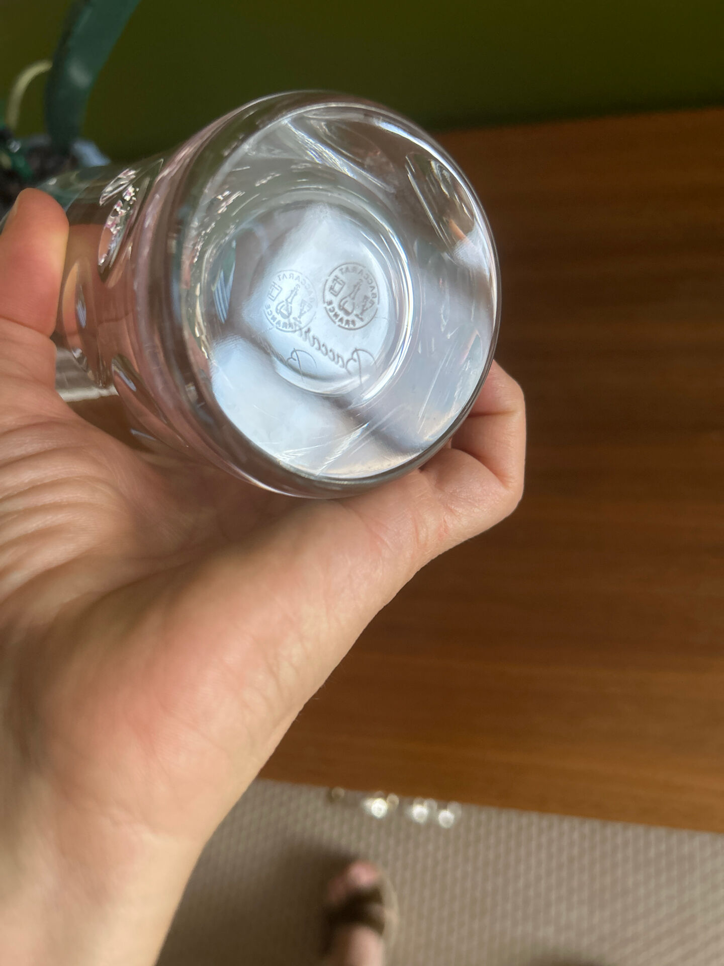 Baccarat crystal Beluga glass