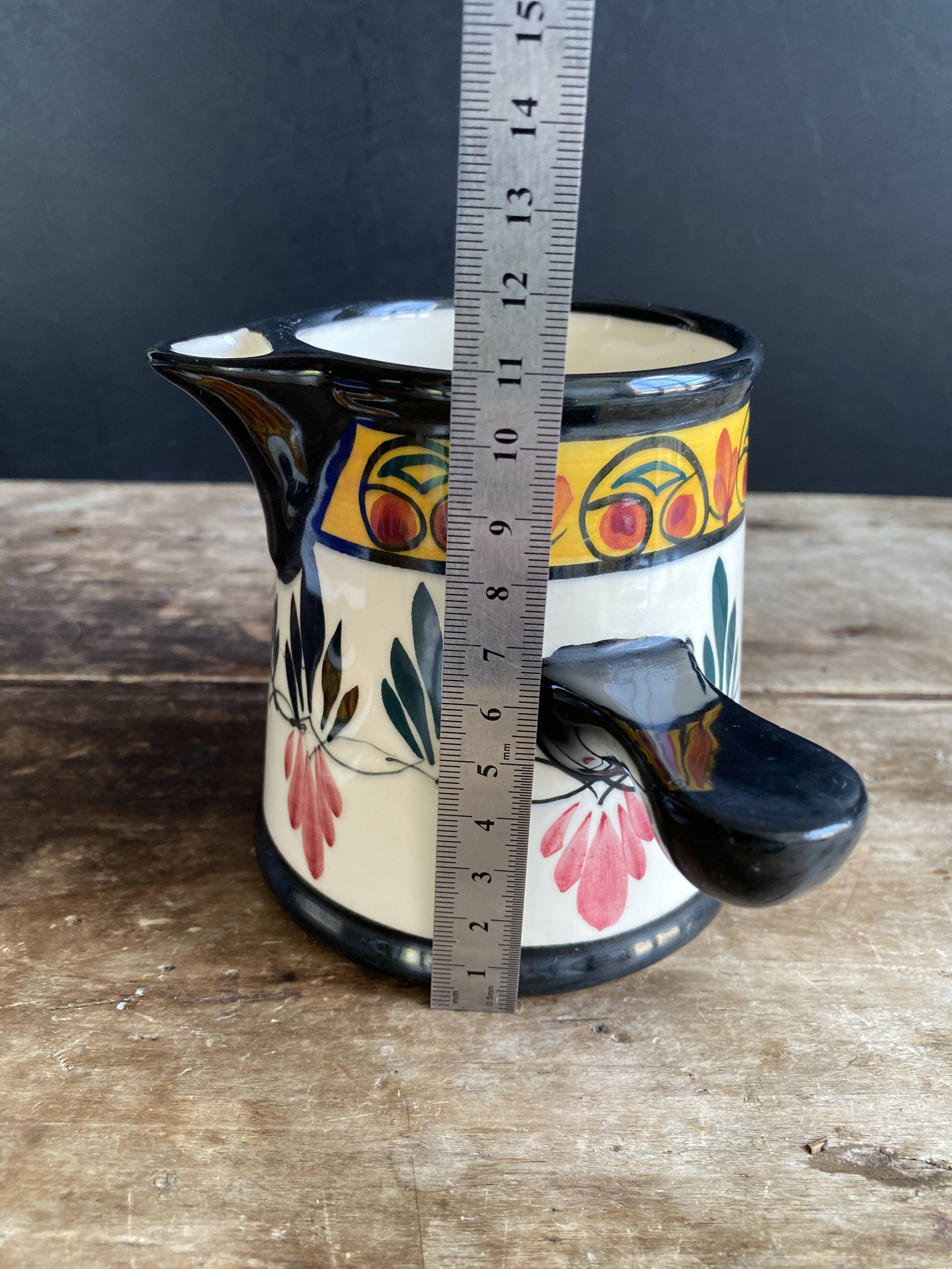 Superb authentic jug / chocolate pot from the Saint-Jean factory.