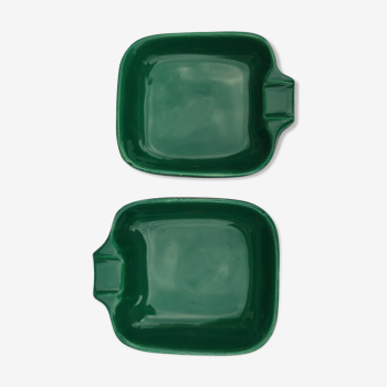 Cendriers Vintagecouleur vert 1 paire