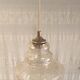 Amber glass Scandinavian suspension style - 1960s-70s