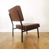 Driver of the 60s in brown skaï