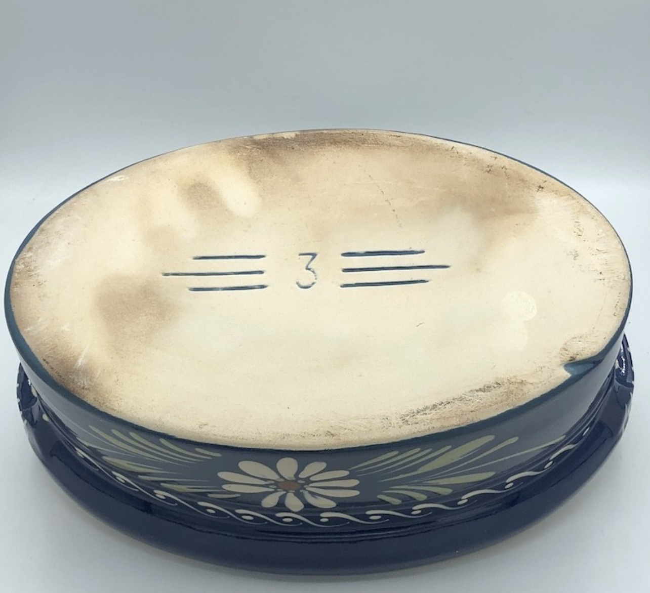 Terrine oval alsace Baeckeoffe blue