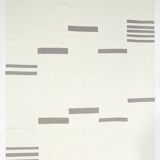 Kilim Gray Beige Ethnic Pattern Vintage Kilim Rug, 282x395Cm