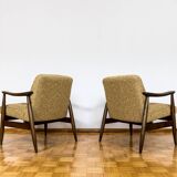 Pair Of Armchairs GFM87 in Kvadrat By Juliusz Kędziorek, 1960s