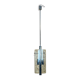 60s 70s Chandelier Huge Chandelier Pendant Lamp Limburg Glass & Chrome Design