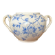 Ironstone sugar bowl with a spiky pattern, Sarreguemines, late 19th century