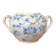 Ironstone sugar bowl with a spiky pattern, Sarreguemines, late 19th century