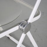 "Plia" folding chair from the 1970s by Giancarlo Piretti for Castelli, Italy.