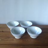 4 former bowls Sarreguemine - blue border