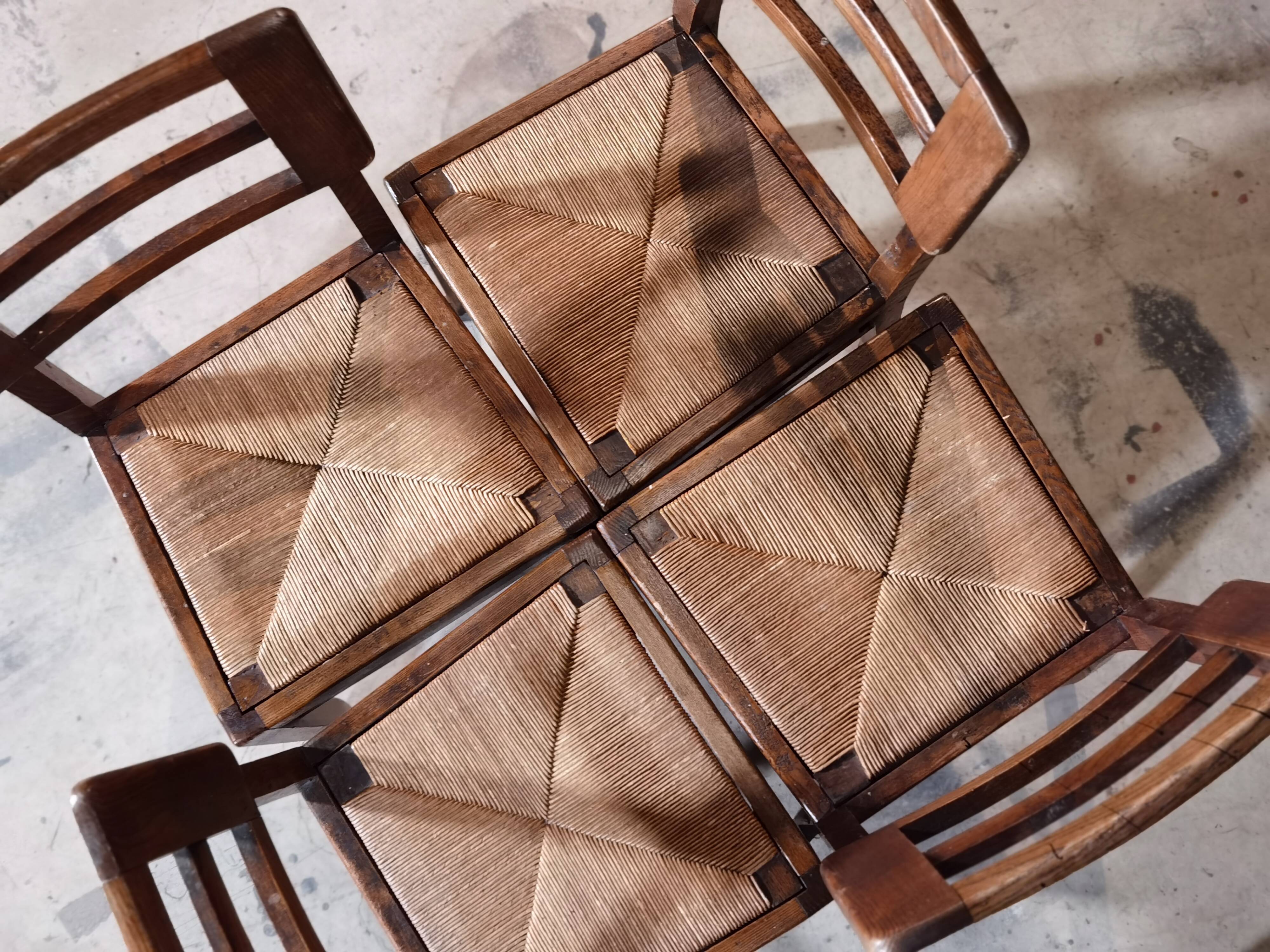 Lot de 4 chaises Pierre Cruege