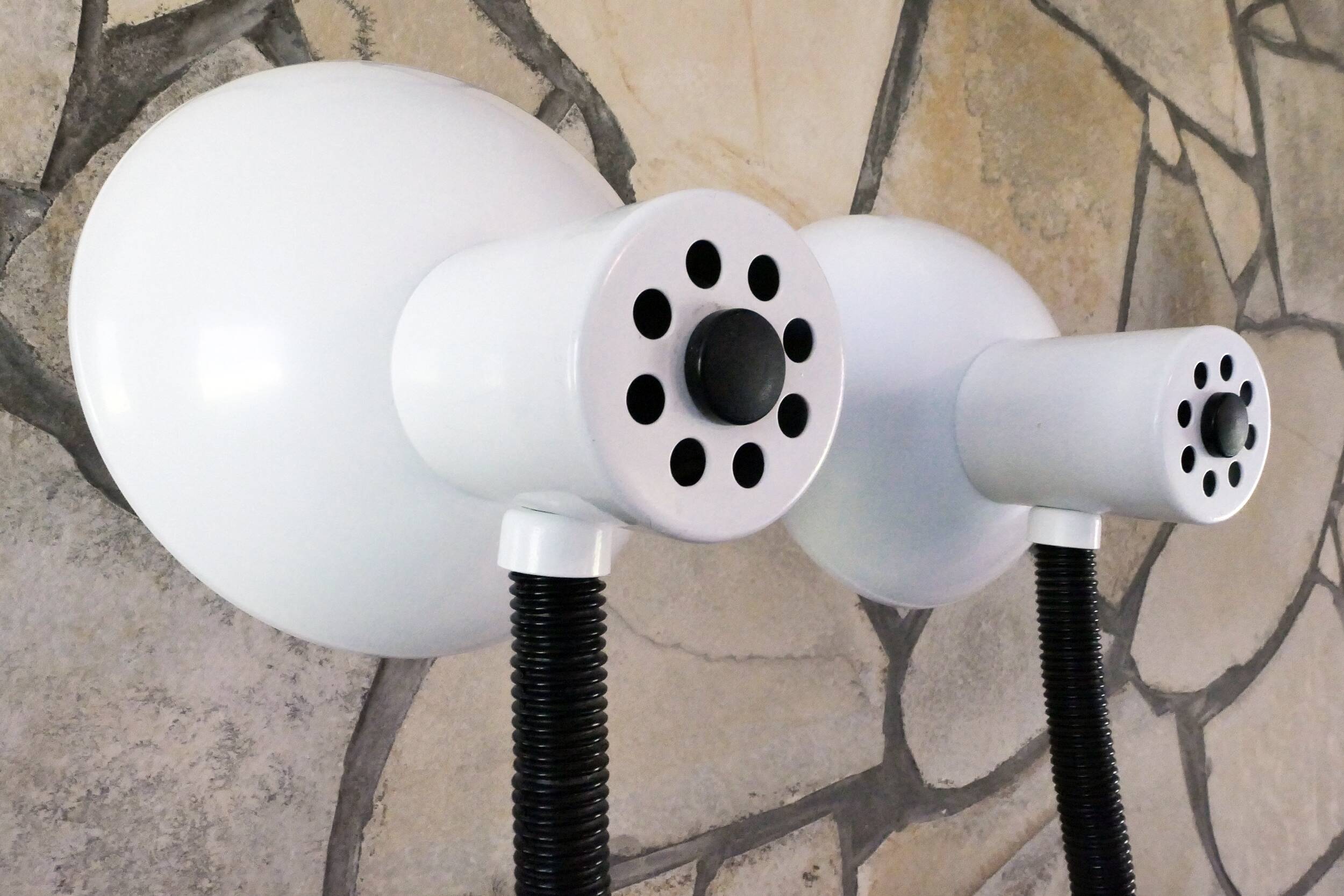 Pair of identical desk or bedside lamps 1970